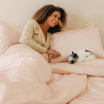 Organic Bamboo Sateen Duvet Cover Set