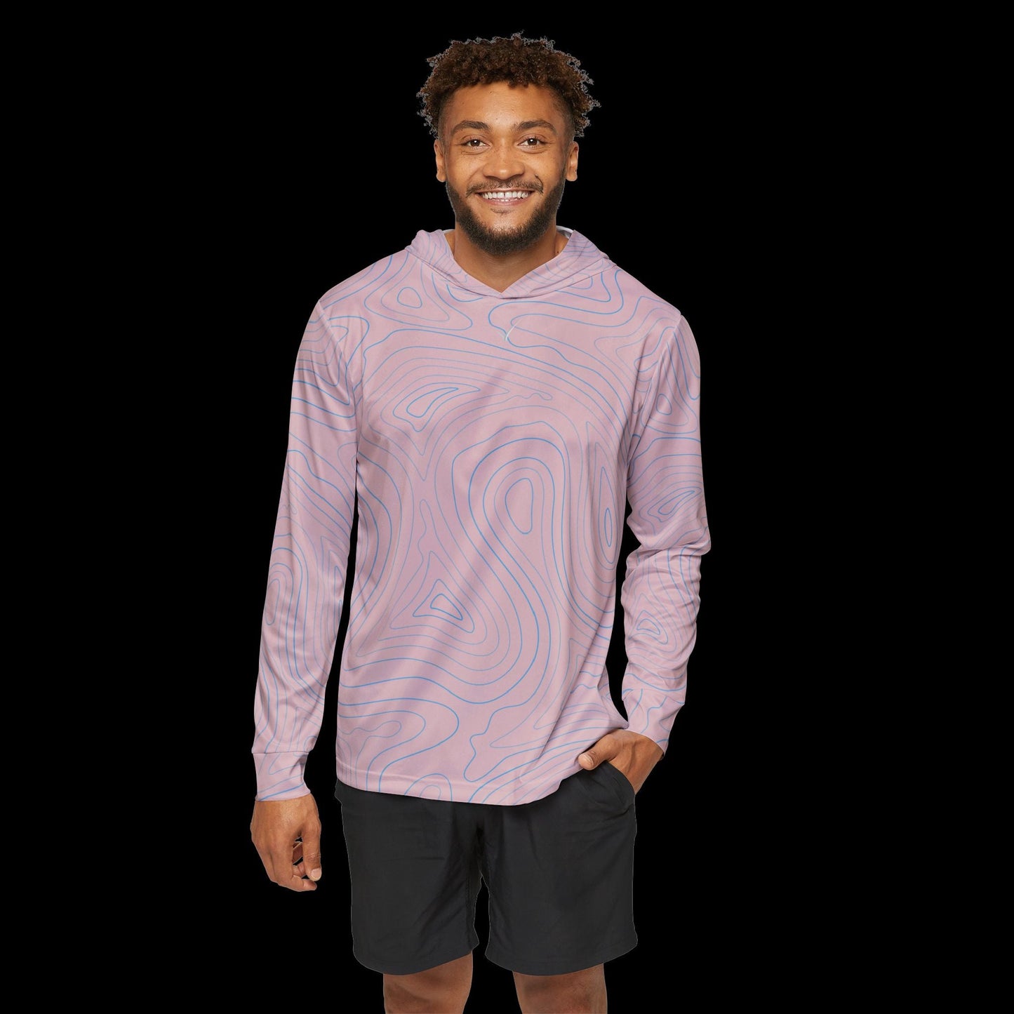 Coral Wave Performance Pullover