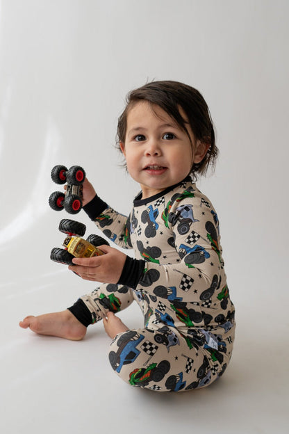 Monster Truck 2 piece PJ's
