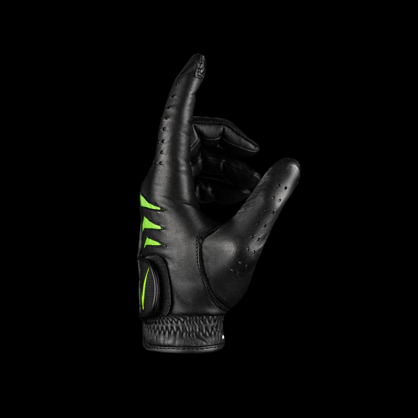 Through Touch Golf Glove - Black/Green