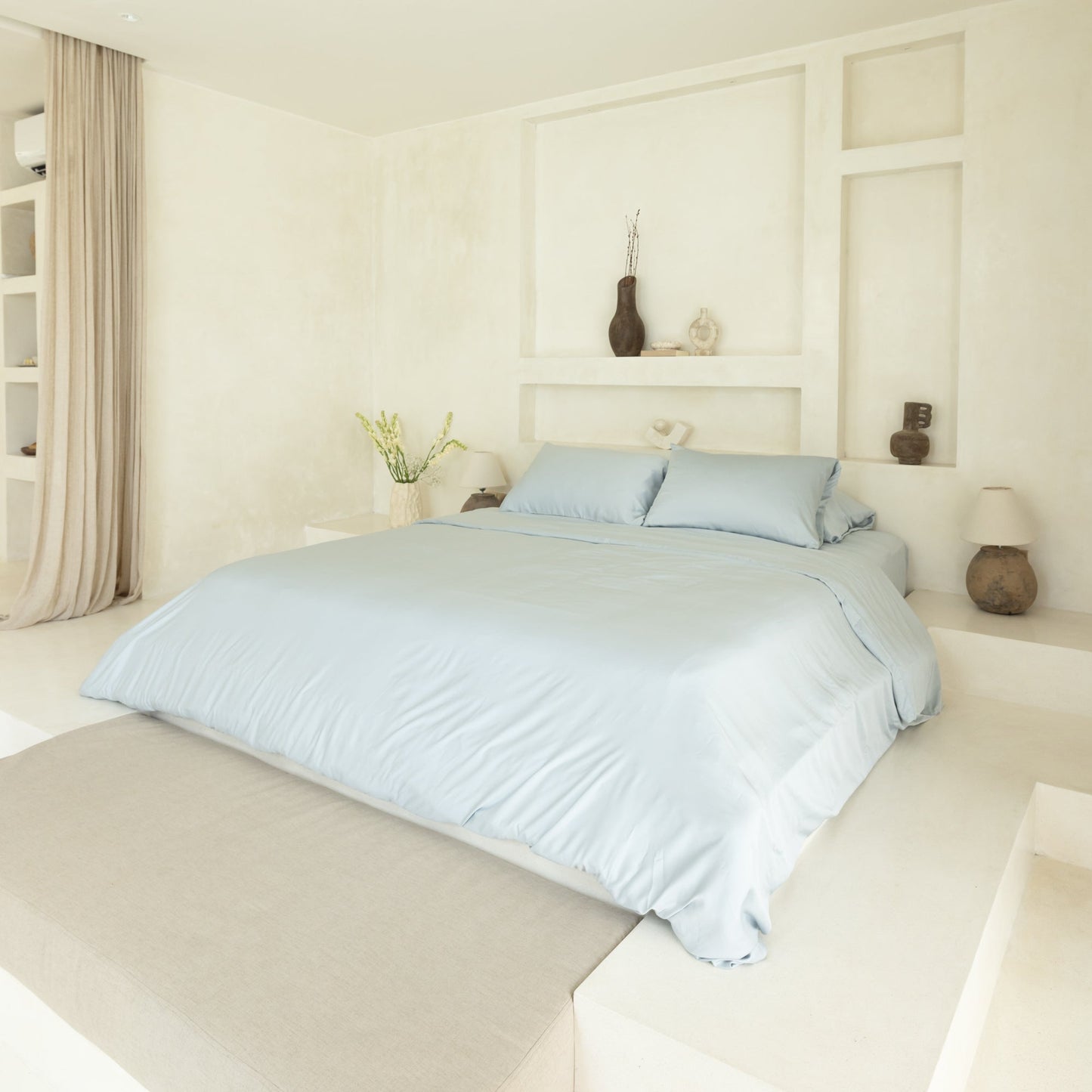 Organic Bamboo Sateen Duvet Cover Set