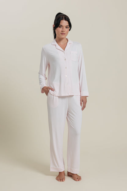 Bamboo Long Sleeve Pajama Top Shirt