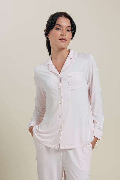 Bamboo Long Sleeve Pajama Top Shirt